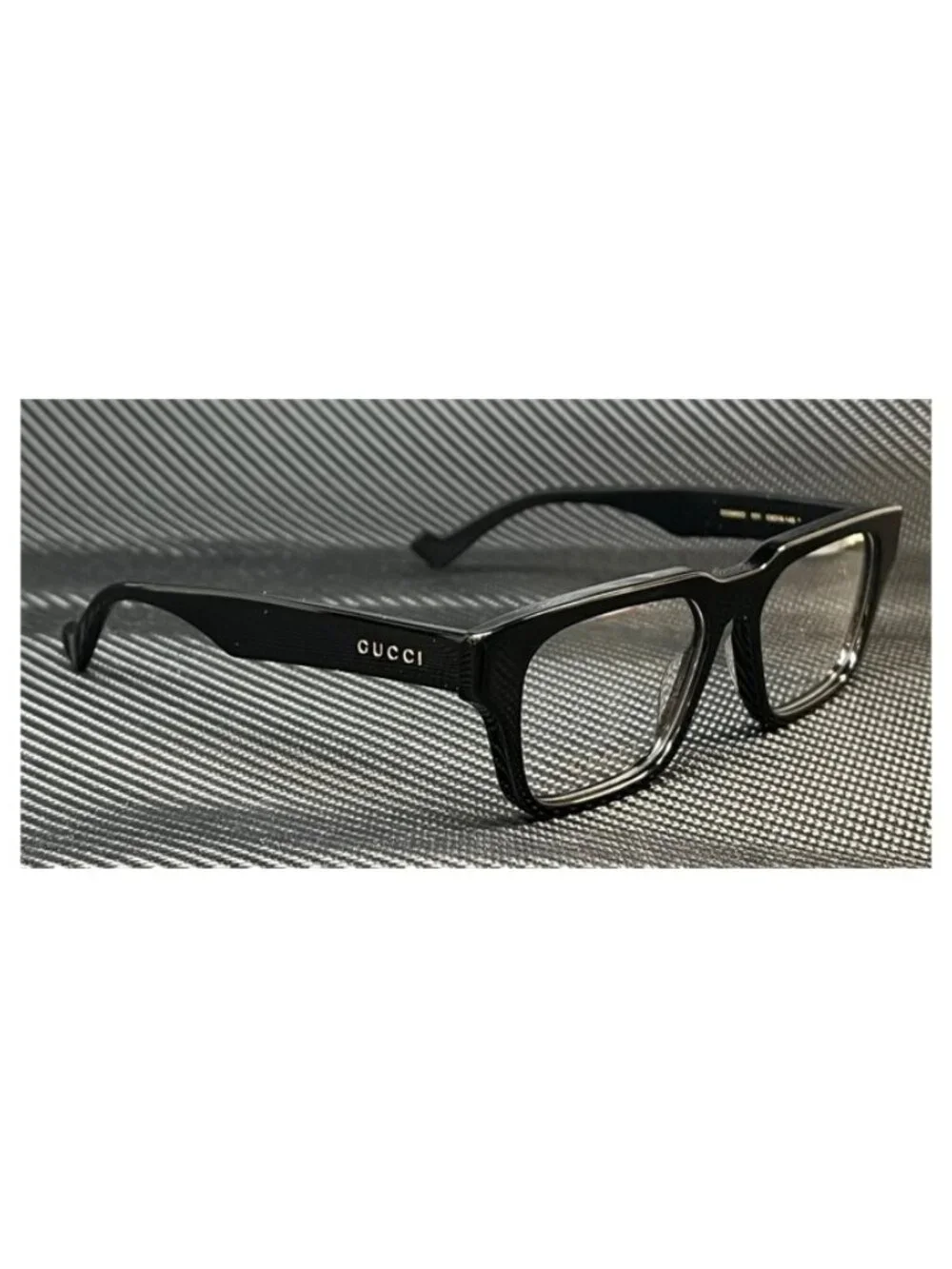 New Gucci Men  Black Gold Eyeglasses  53- 16- 145